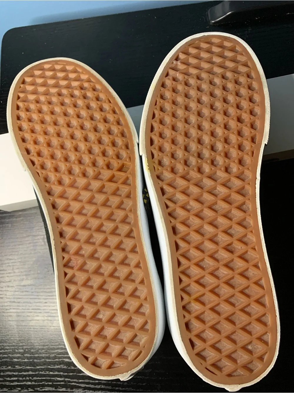 Vans Black, Yellow & Hot Pink Low-Top Sneakers with Checkerboard Laces